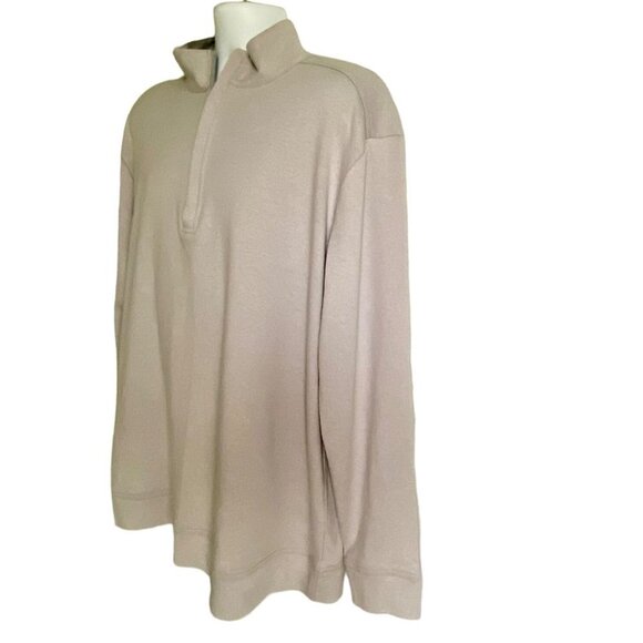 Tackle & Tides 1/4 Zip Long Sleeve Pullover Top Men's Large Gray NEW - Picture 3 of 9